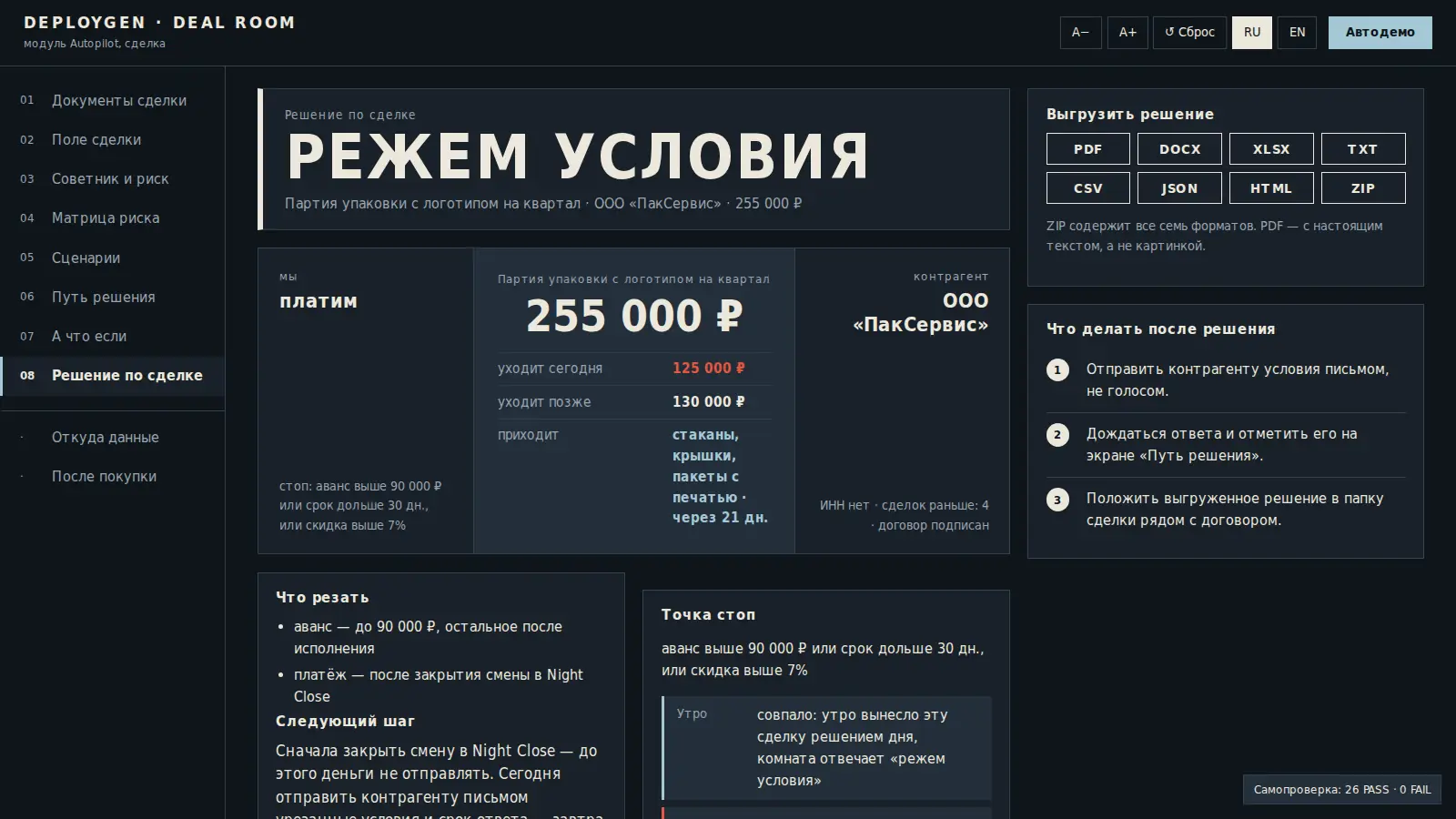 Deal Room